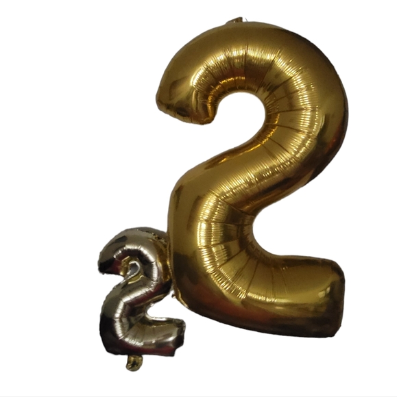 16” 40" Large Foil Balloon Celebration Party 2 Years Birthday Rainbow 4 PCs - Picture 5 of 8